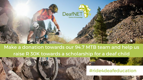 94.7 MTB Fundraiser in support of Deaf Education