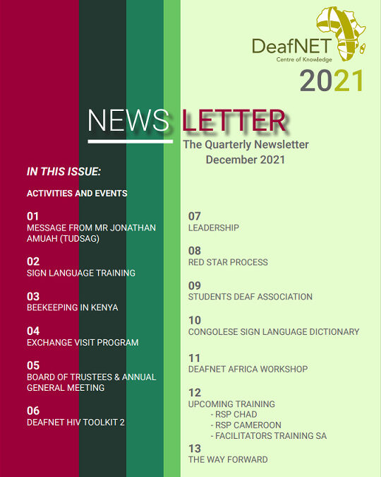 DeafNET December 2021 Newsletter